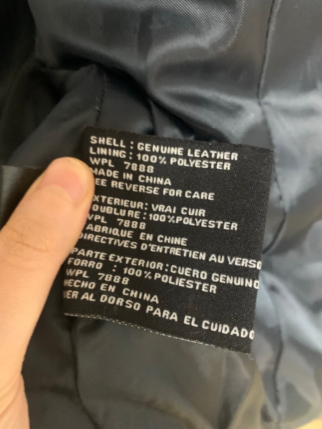 마이클 코어스 레더 자켓 블랙 상품이미지4