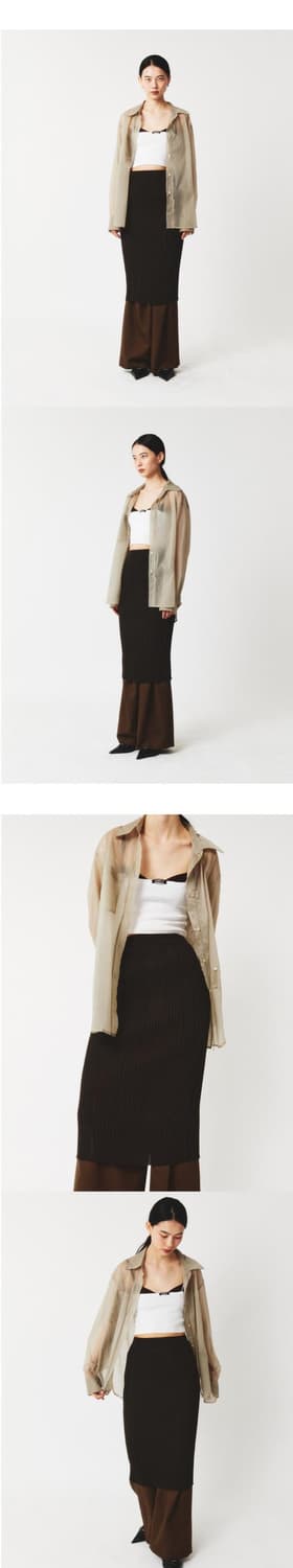 파르마 니트 탑, 스커트 세트 S 상품이미지4