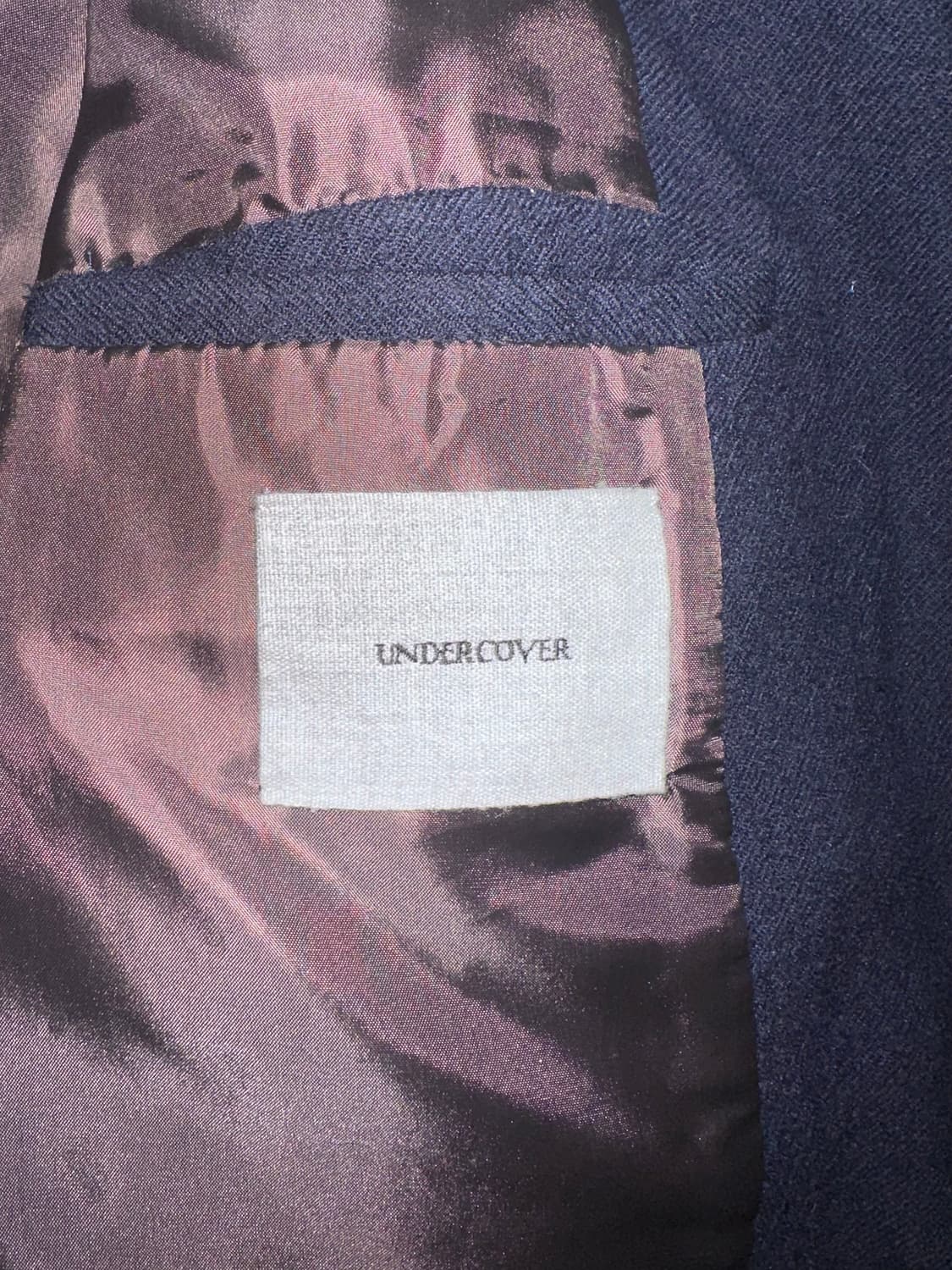 (2)언더커버 레더 칼라 슬림 울코트 상품이미지3