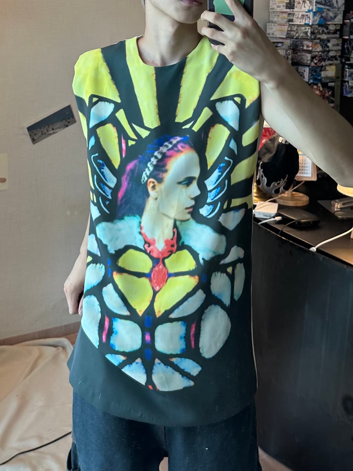 Vintage 프린팅 베스트 상품이미지3