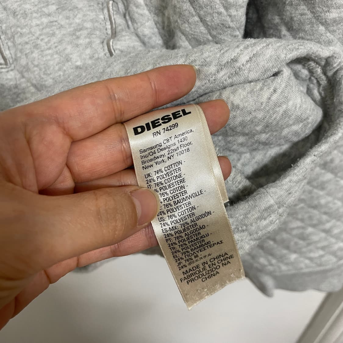 디젤 퀼팅 로고 탑 상품이미지5