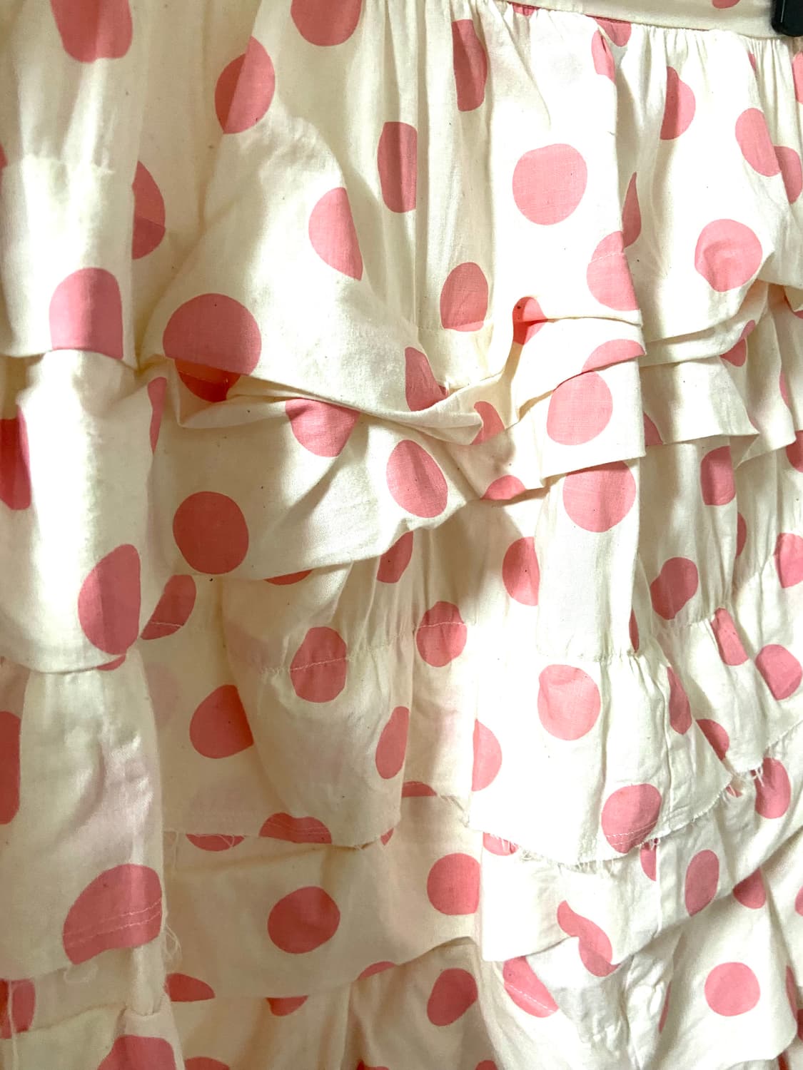 꼼데가르송 트리콧 핑크 도트 프릴 캉캉 스커트 상품이미지7