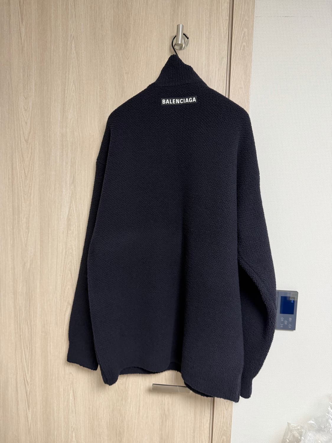 [S] 발렌시아가x스키컬렉션 하프집업니트 블랙 상품이미지1