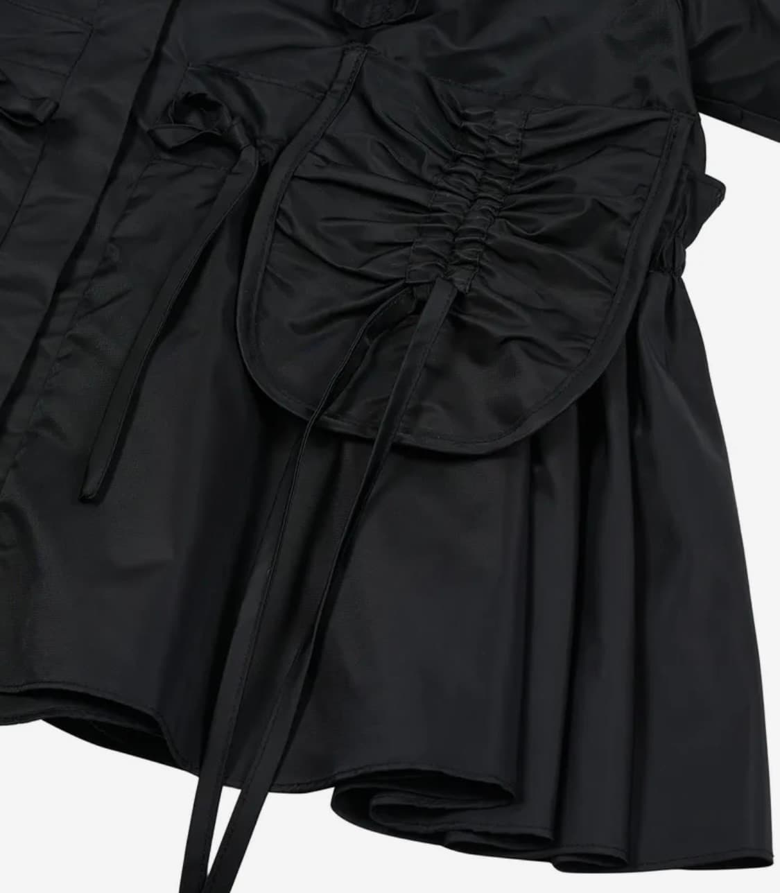타입서비스 Ruffled Peplum Hoodie Jacket [Blac 상품이미지5