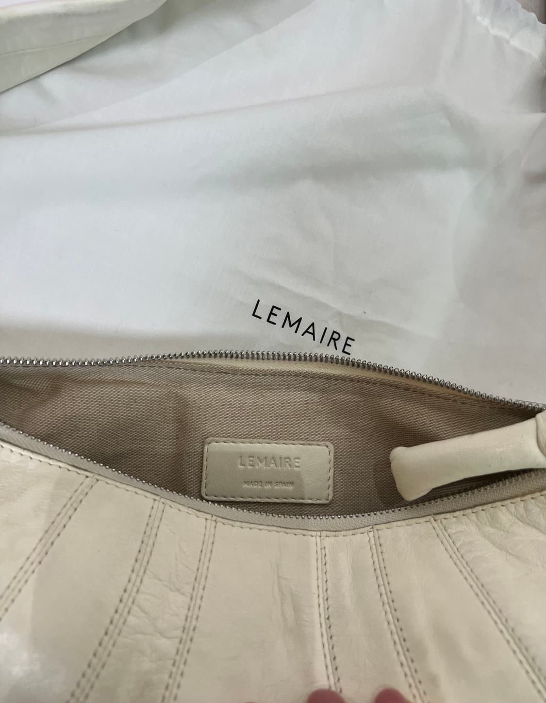 정품!르메르 크루아상 범백 스몰 화이트 상품이미지1