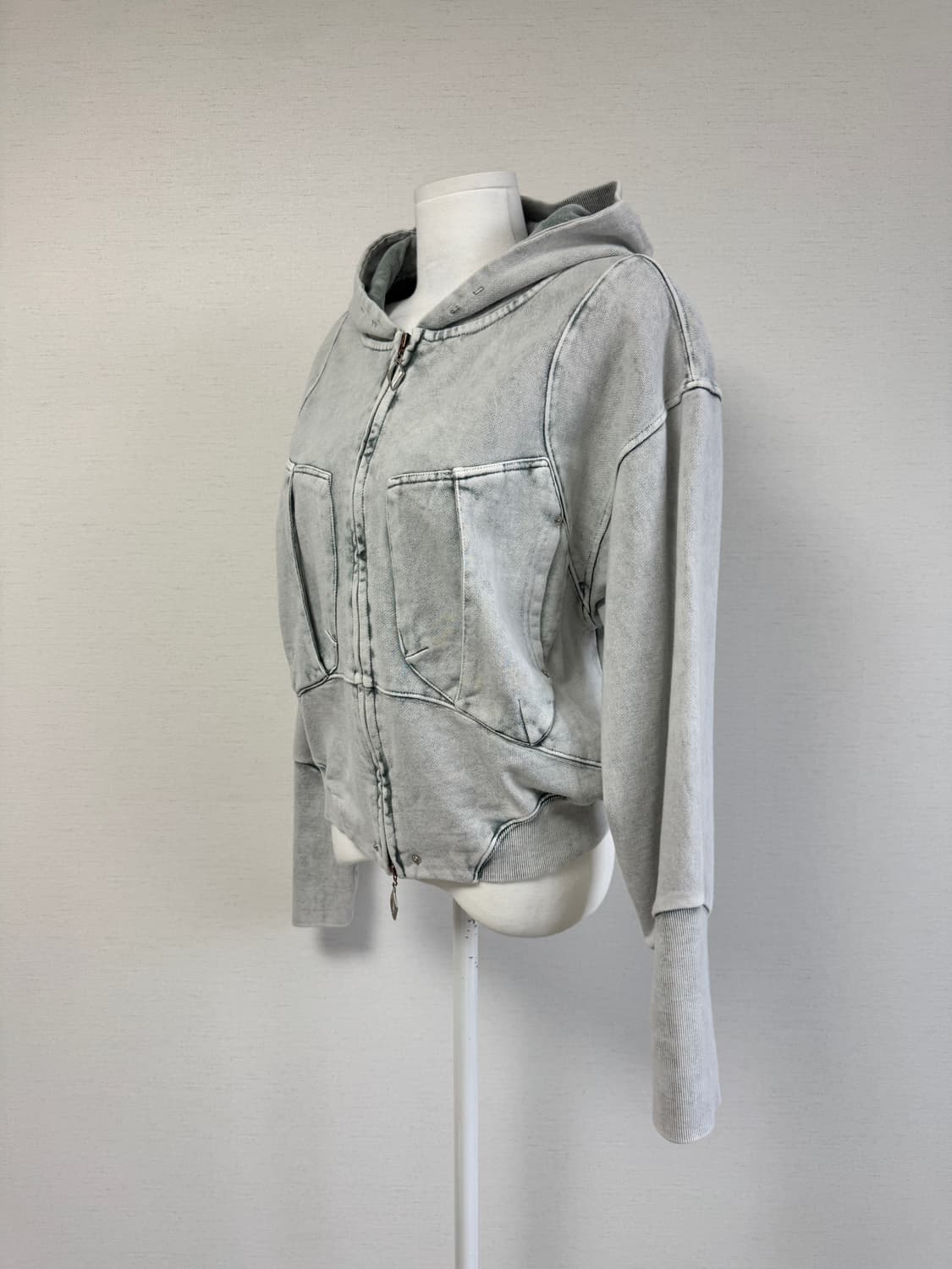 미스치프) 빅 포켓 후디 후드 집업 상품이미지3