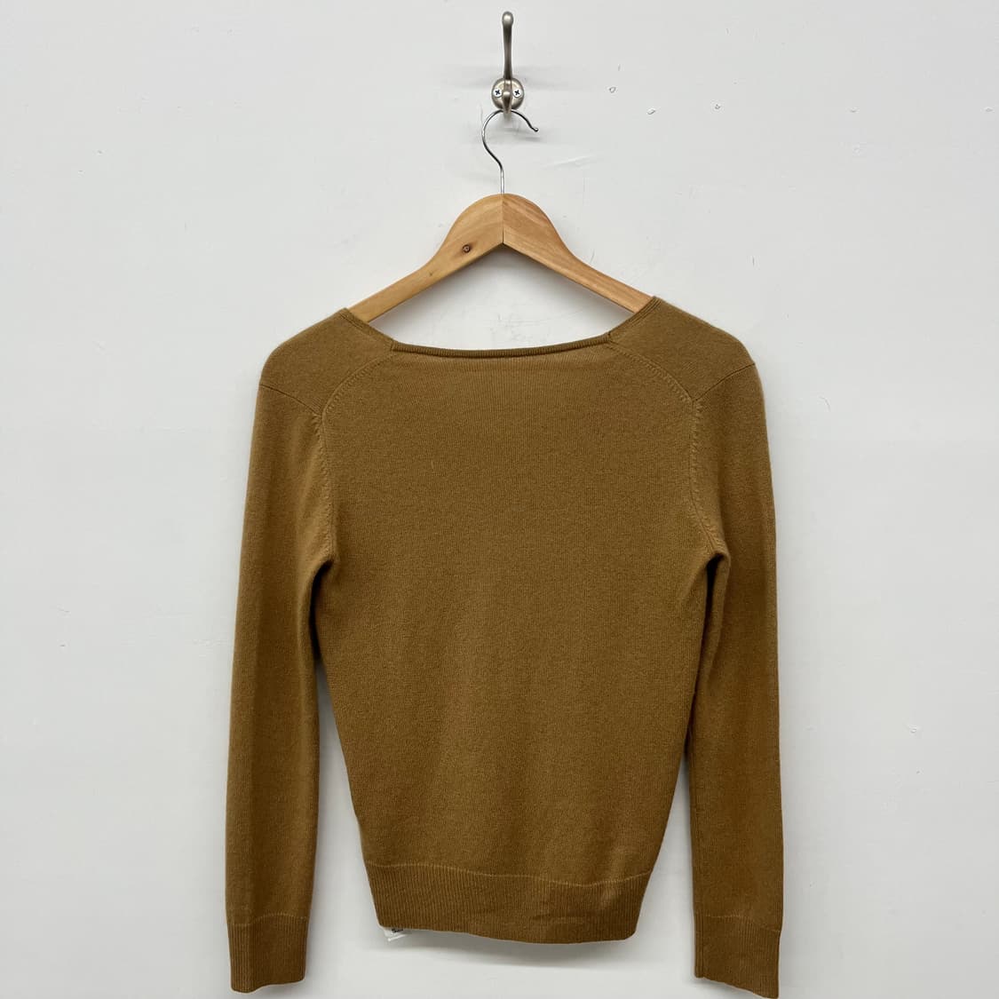 캐시미어 100% 브이넥 니트 여m 상품이미지3