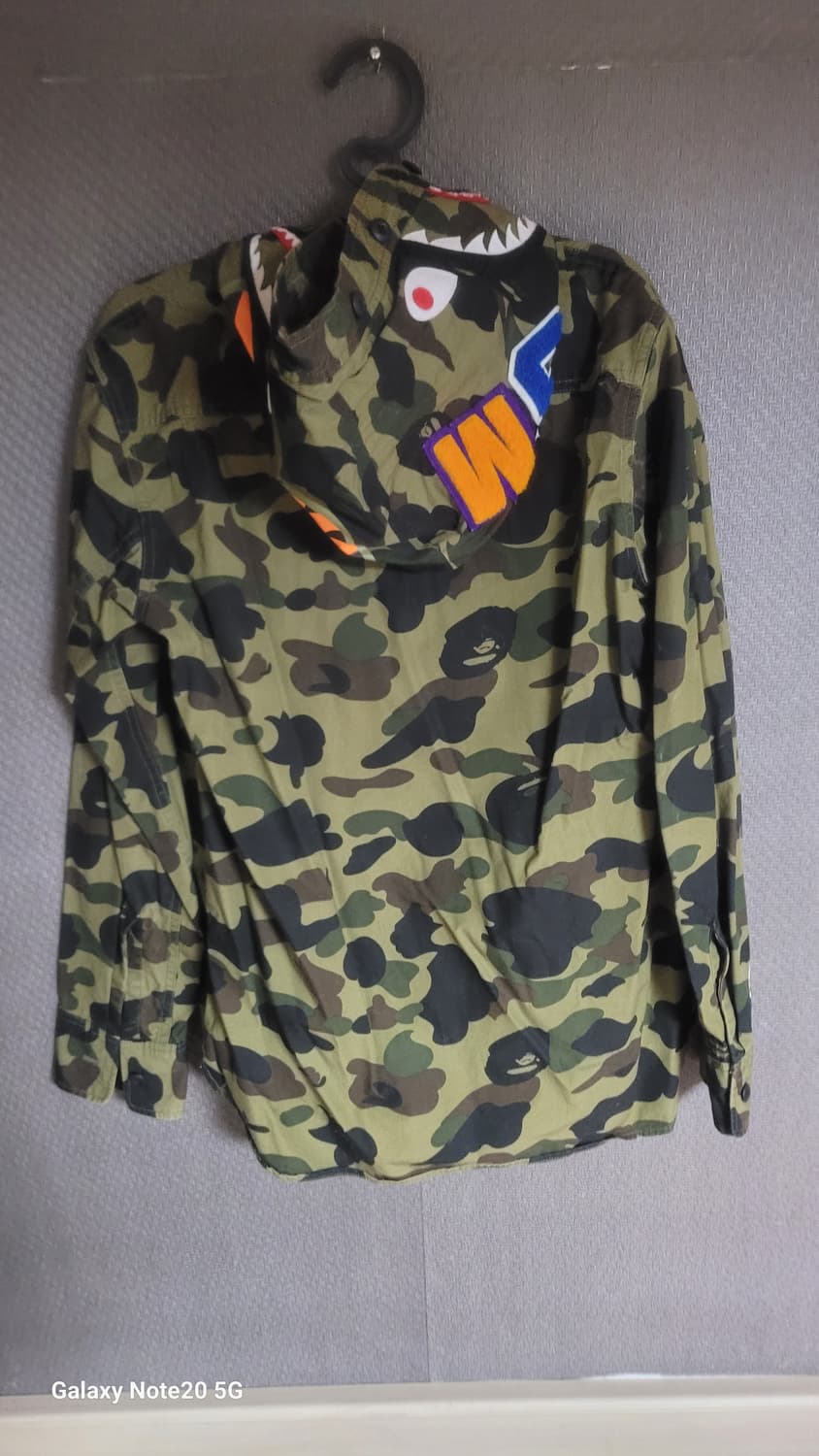 베이프 카모 후드 셔츠 상품이미지2