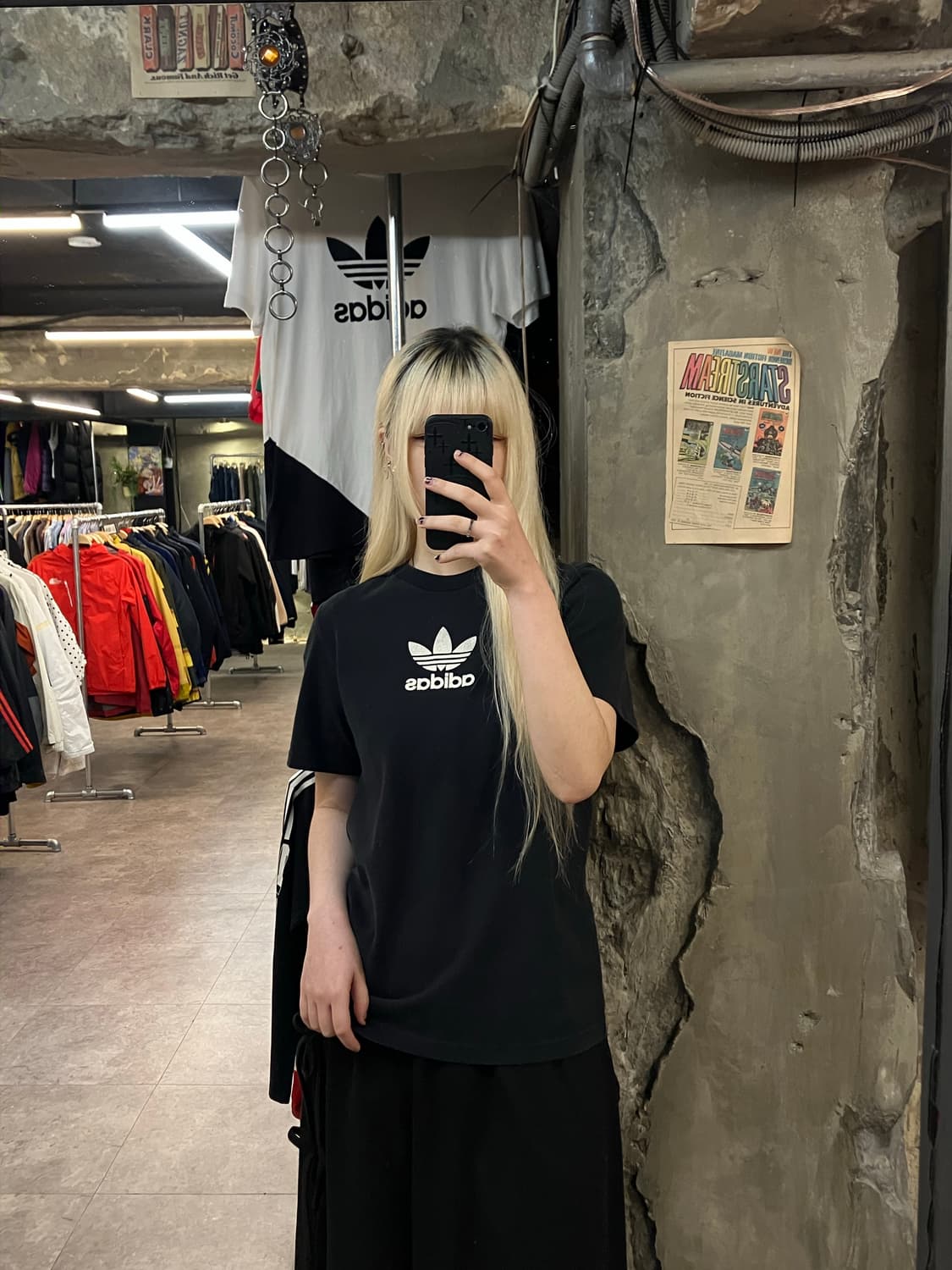 아디다스 티셔츠 블랙 S #csz2102 상품이미지2