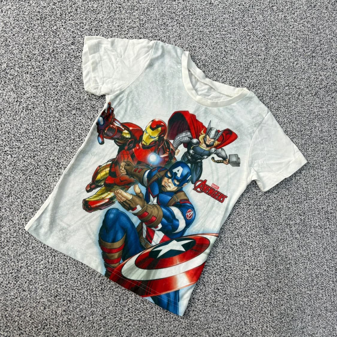 120 프리미에팜 키즈 마블캐릭터 반팔티 0416J 상품이미지1