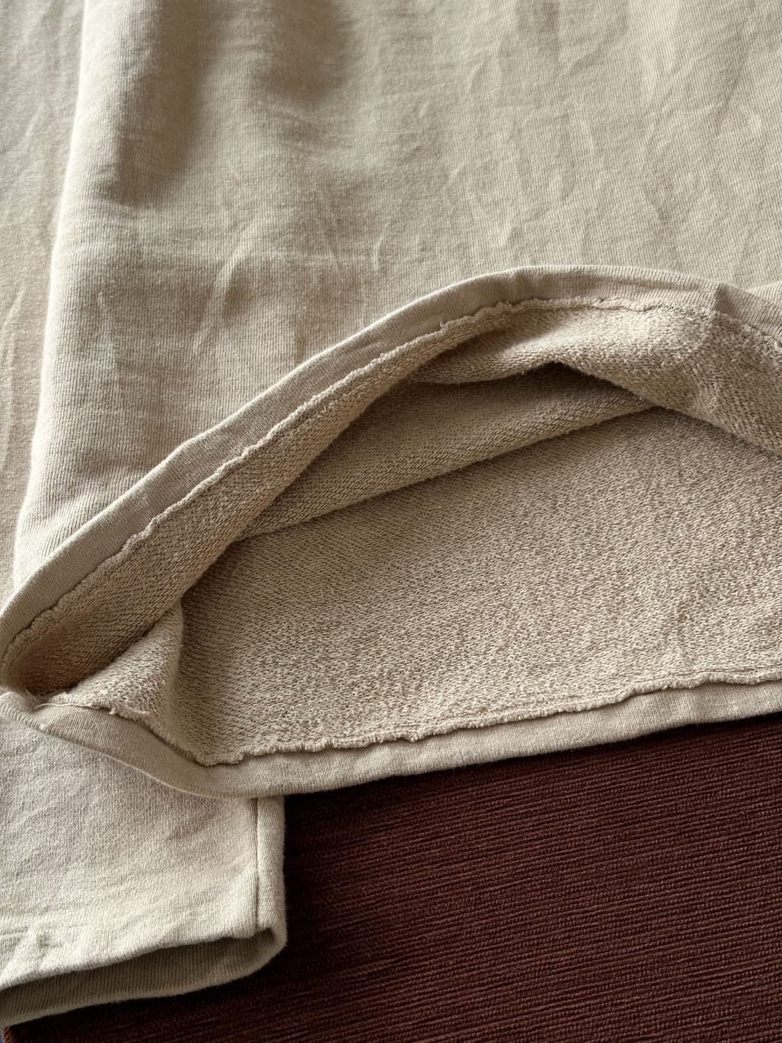 Natural fabric design neck L/S top 상품이미지4