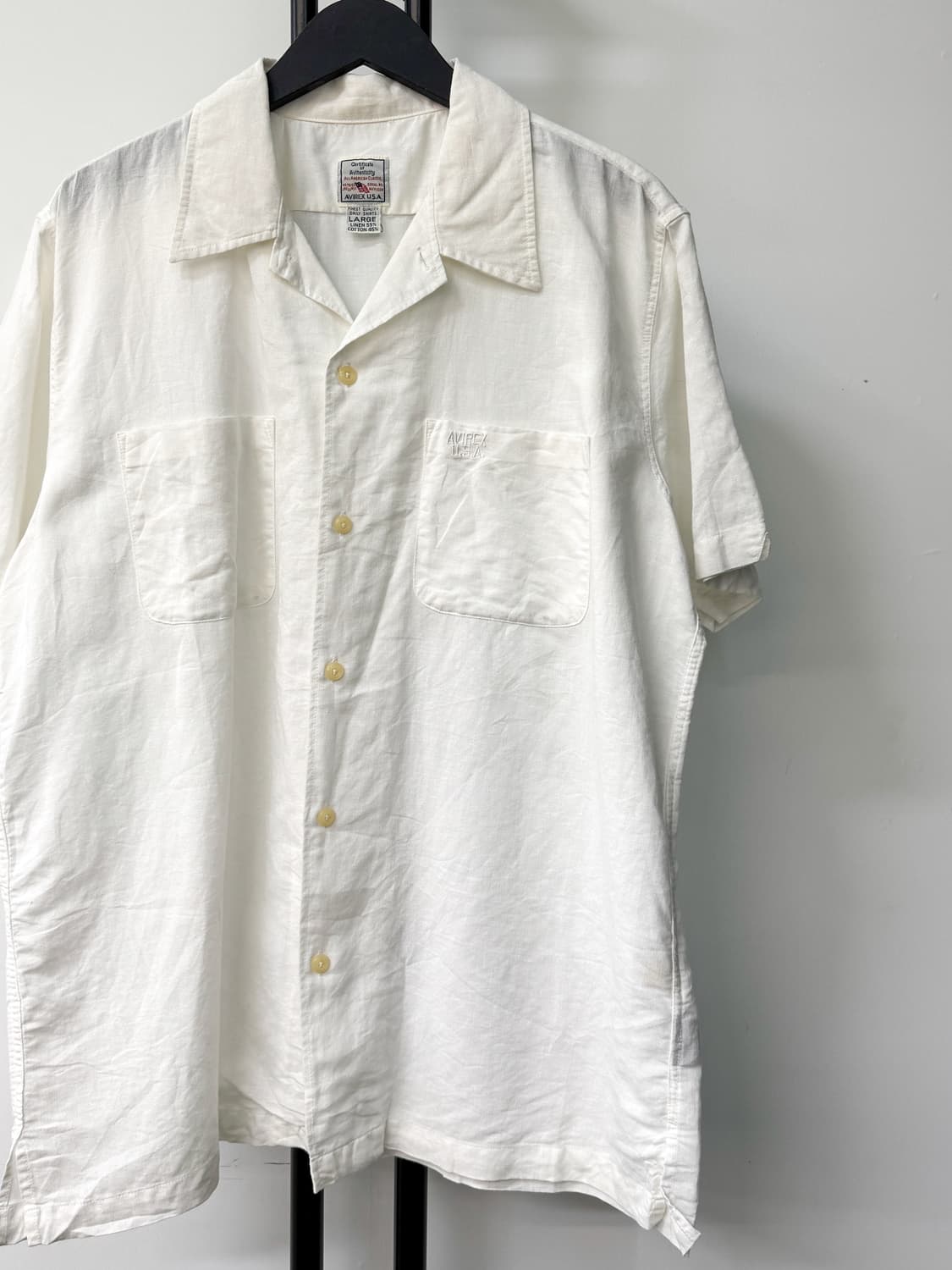 아비렉스 투포켓 리넨 셔츠 상품이미지2