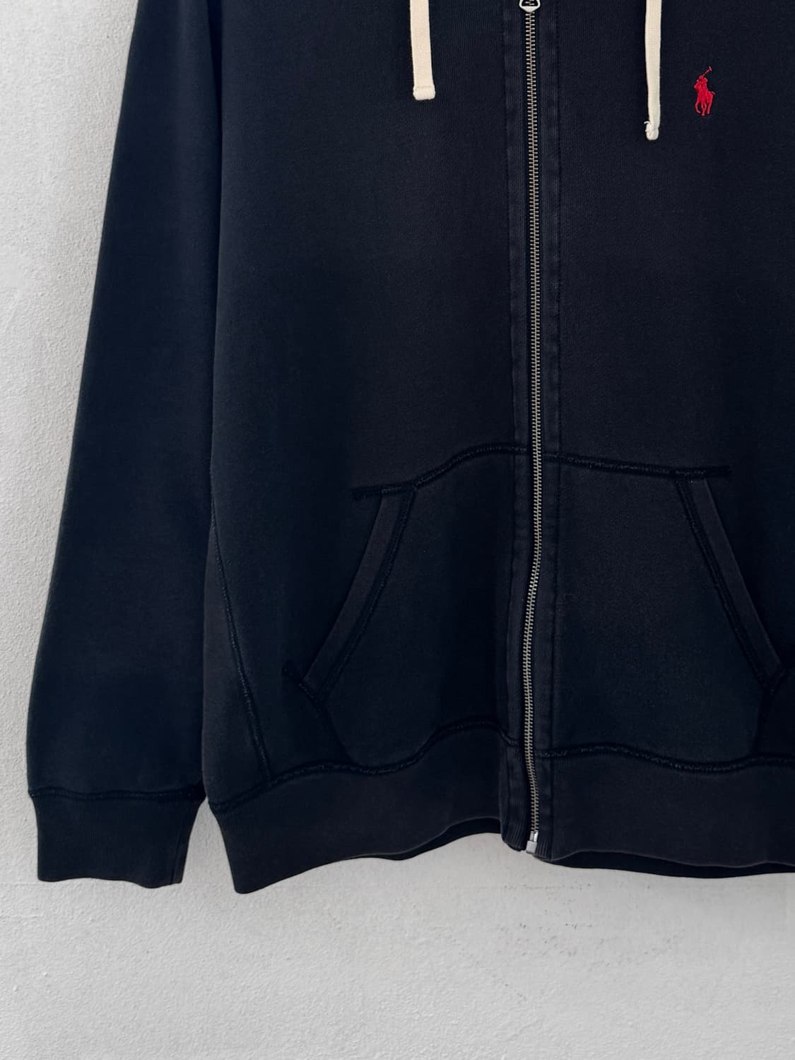 폴로 블랙 후드집업 상품이미지3