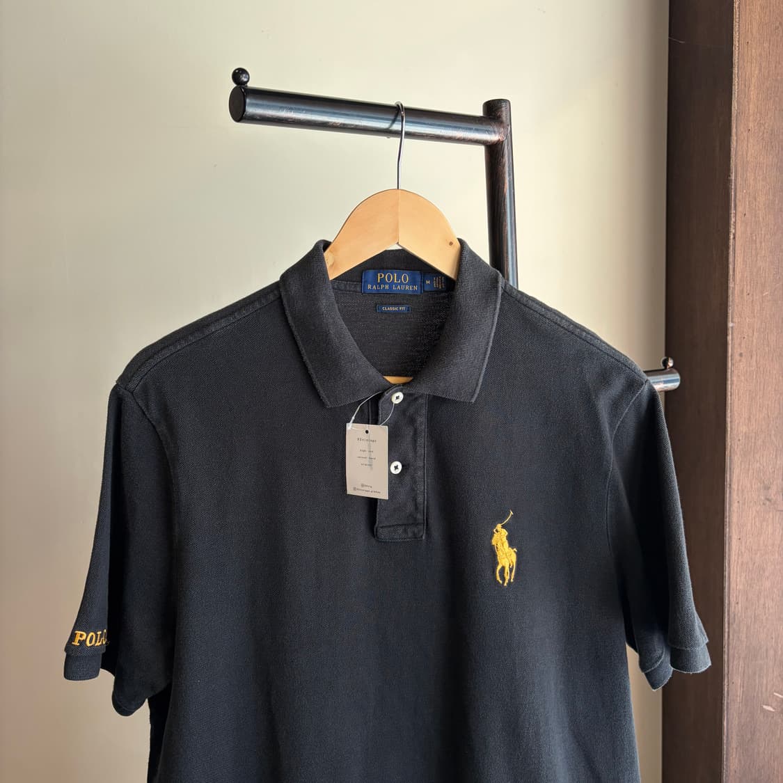 폴로 랄프로렌 블랙 빅로고 반팔 카라티 상품이미지1