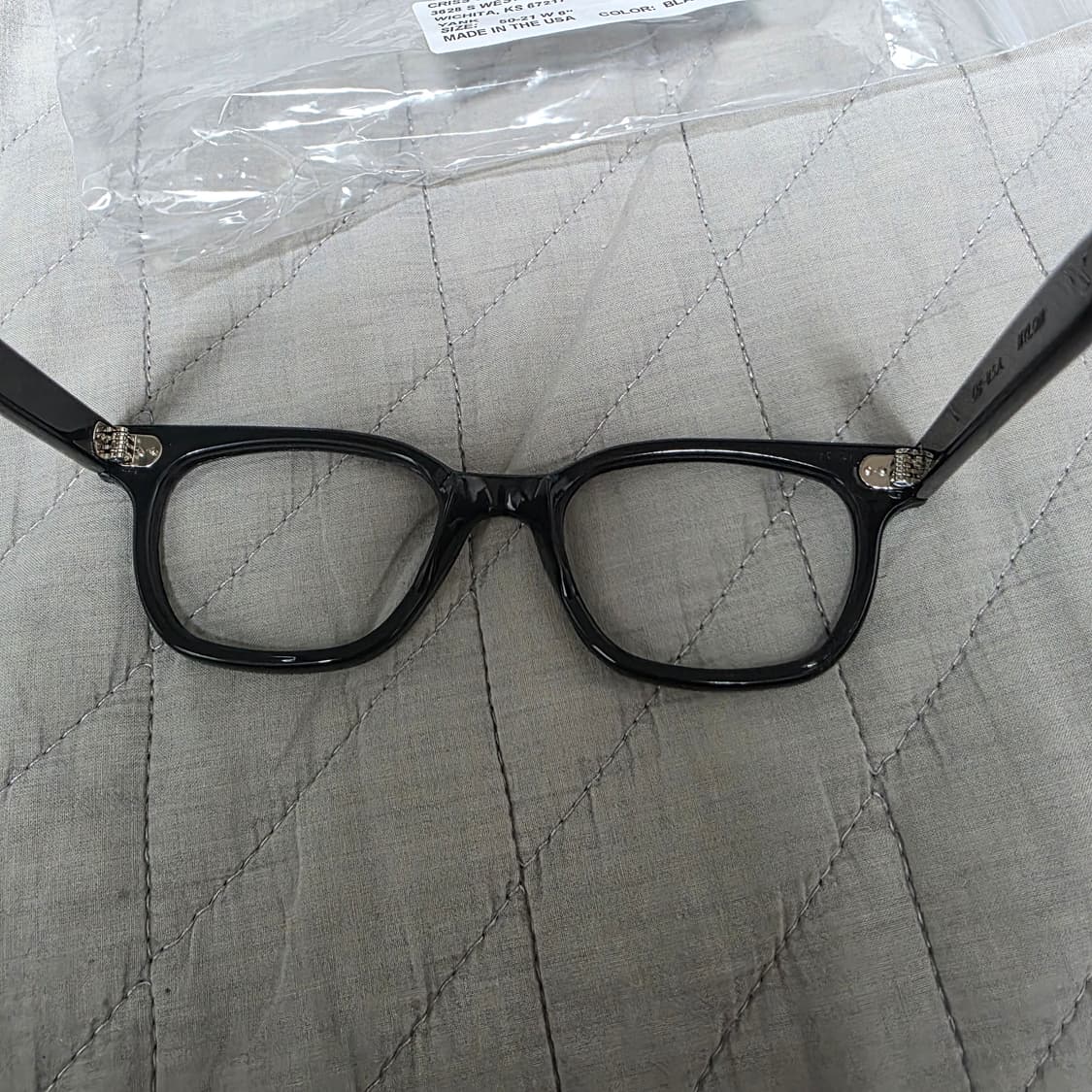 [50-21] 빈티지 크리스 옵티컬 얀크 YANK 블랙 안경테 2 상품이미지7