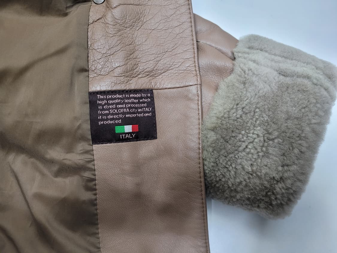 Chalayan 살라얀 이탈리아 양가죽 다운 패딩 코트 / 여 M 카멜
 상품이미지8