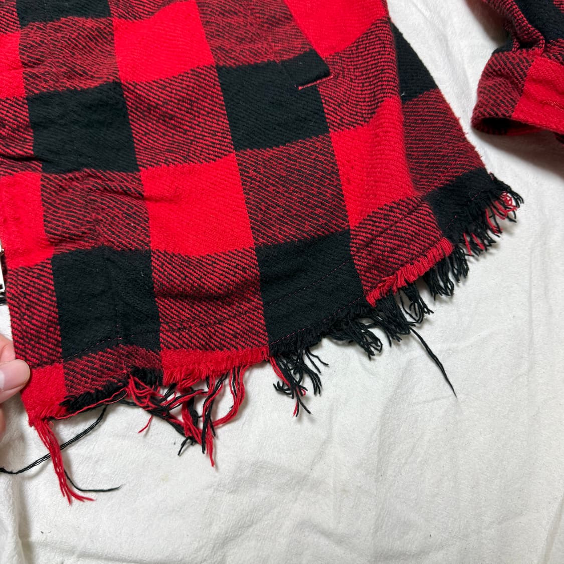 언더커버 축융 울 체크 셔츠 자켓 [5] 상품이미지5