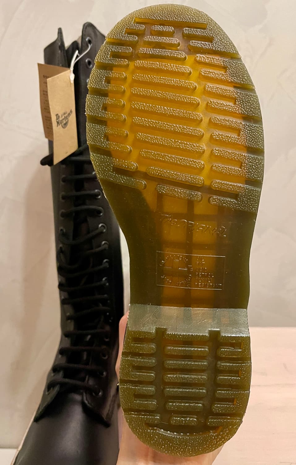 새상품/닥터마틴 Dr. Martens 1B60 20홀 니하이 부츠 블랙 상품이미지6