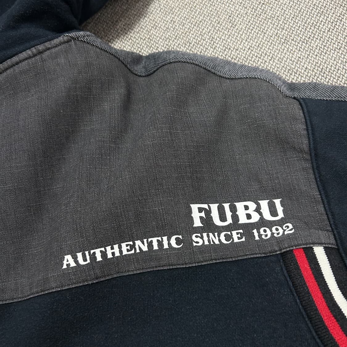 FUBU 후부 올드스쿨 누빔 후드집업 자켓(XL) 상품이미지8