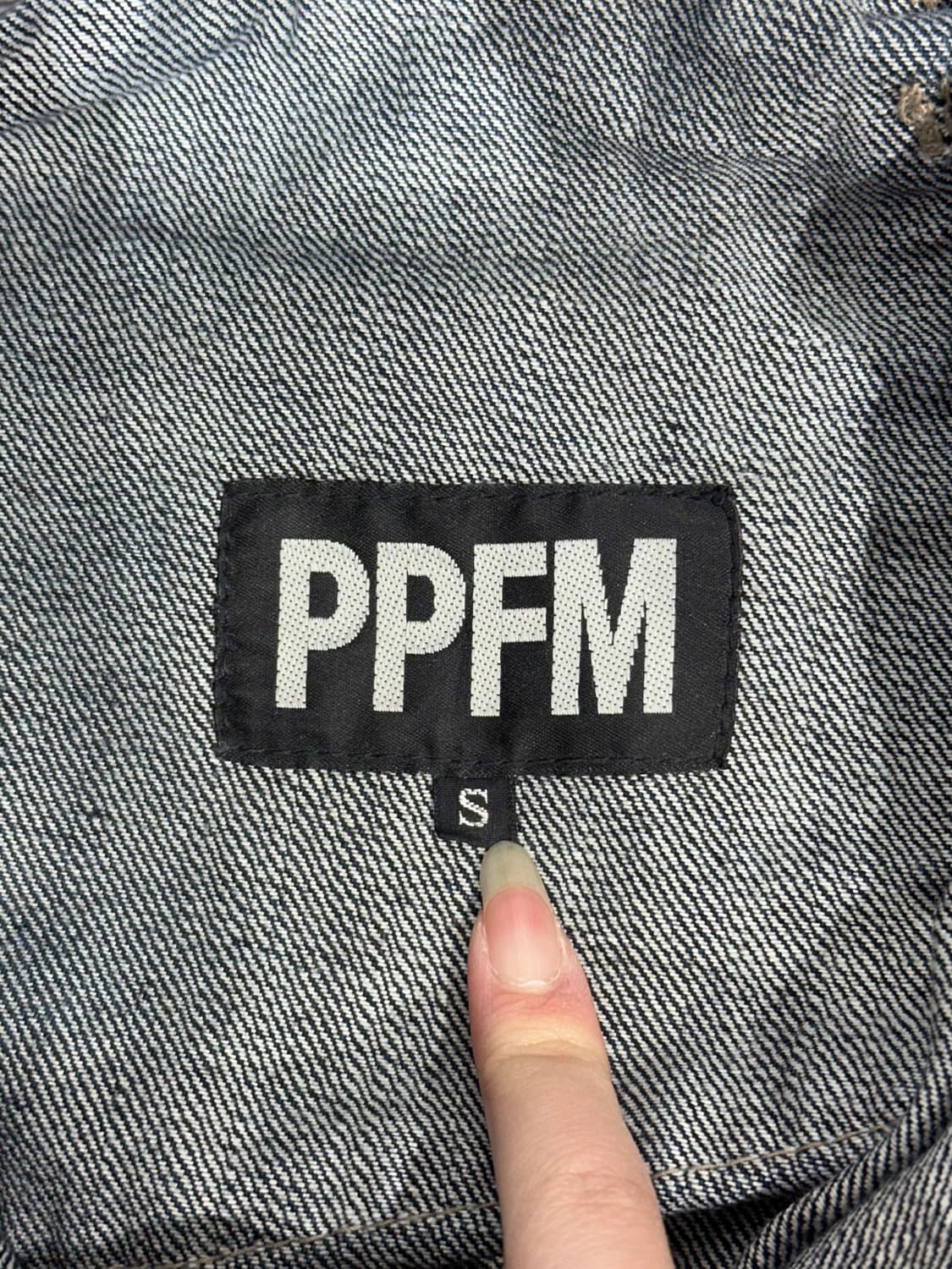 일본 PPFM 디테일 진청 카고 데님 팬츠 상품이미지7