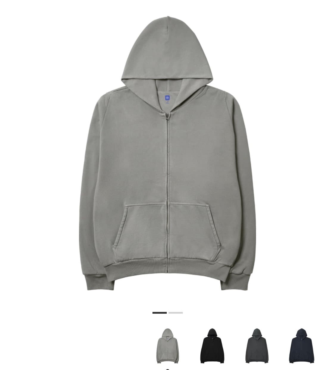 이지 갭 라이트 그레이 후드 집업 상품이미지1