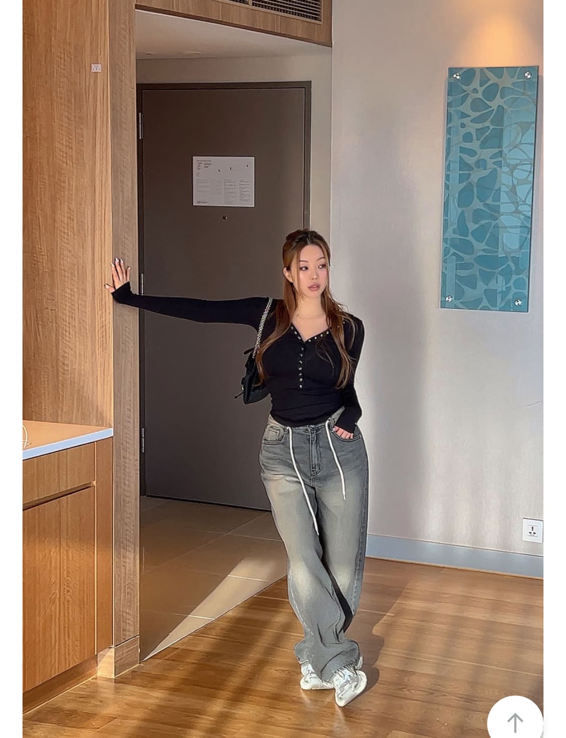 히프나틱 스토퍼 와이드 팬츠 상품이미지2