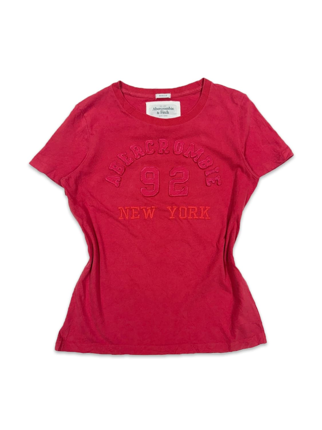 빈티지 아베크롬비 레드 패치 로고 반팔티 상품이미지1