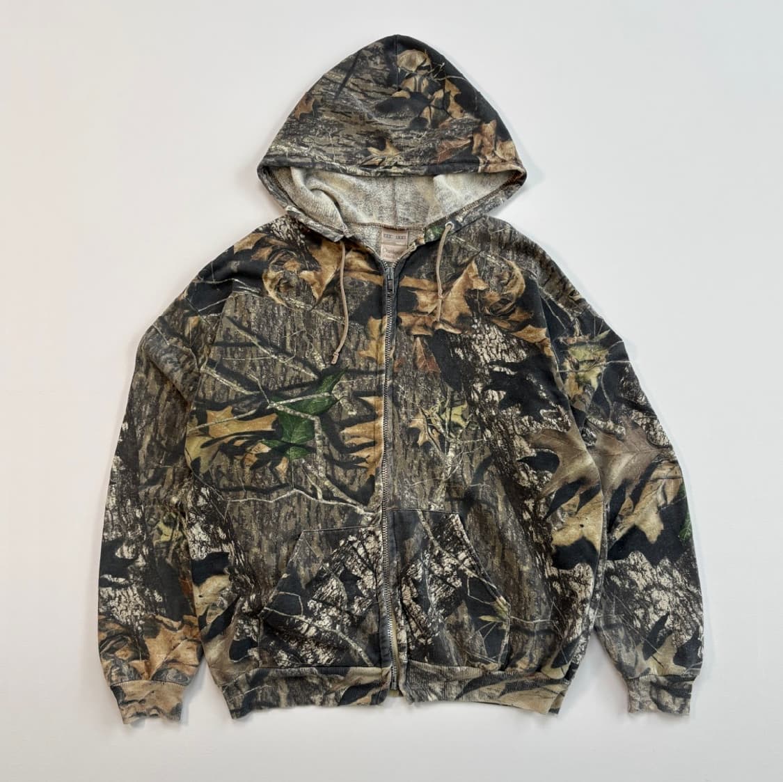 [XL] 빈티지 리얼트리 패턴 후드집업 상품이미지1