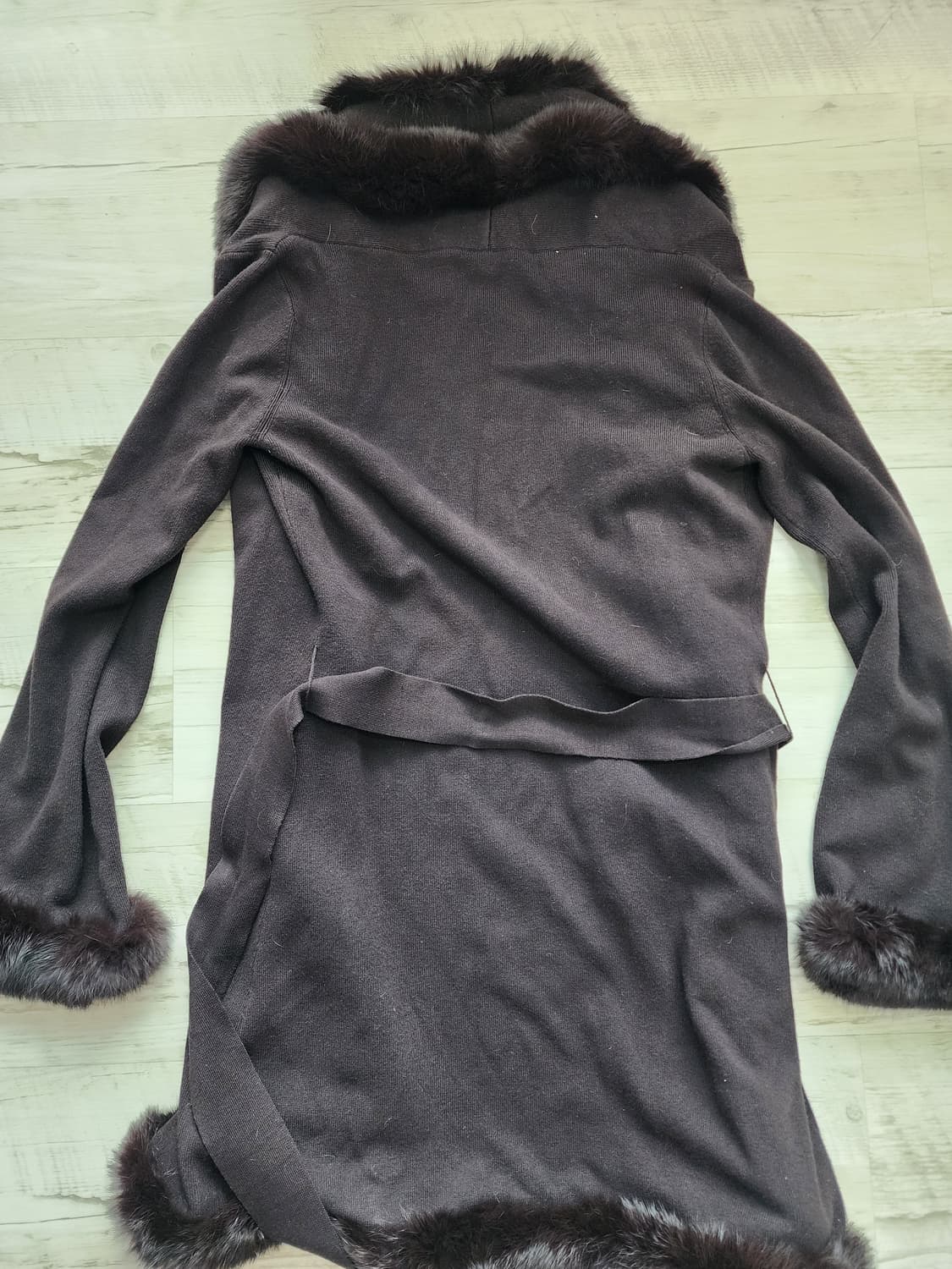 A6 여성 아이보리 패딩 & 니트 코트 일괄 팜. S(55~66)사이즈 상품이미지8