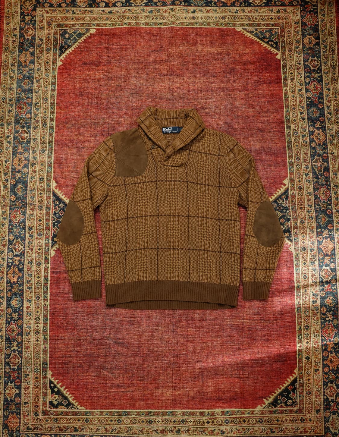 폴로랄프로렌 숄카라 헌팅 니트 판매 상품이미지1