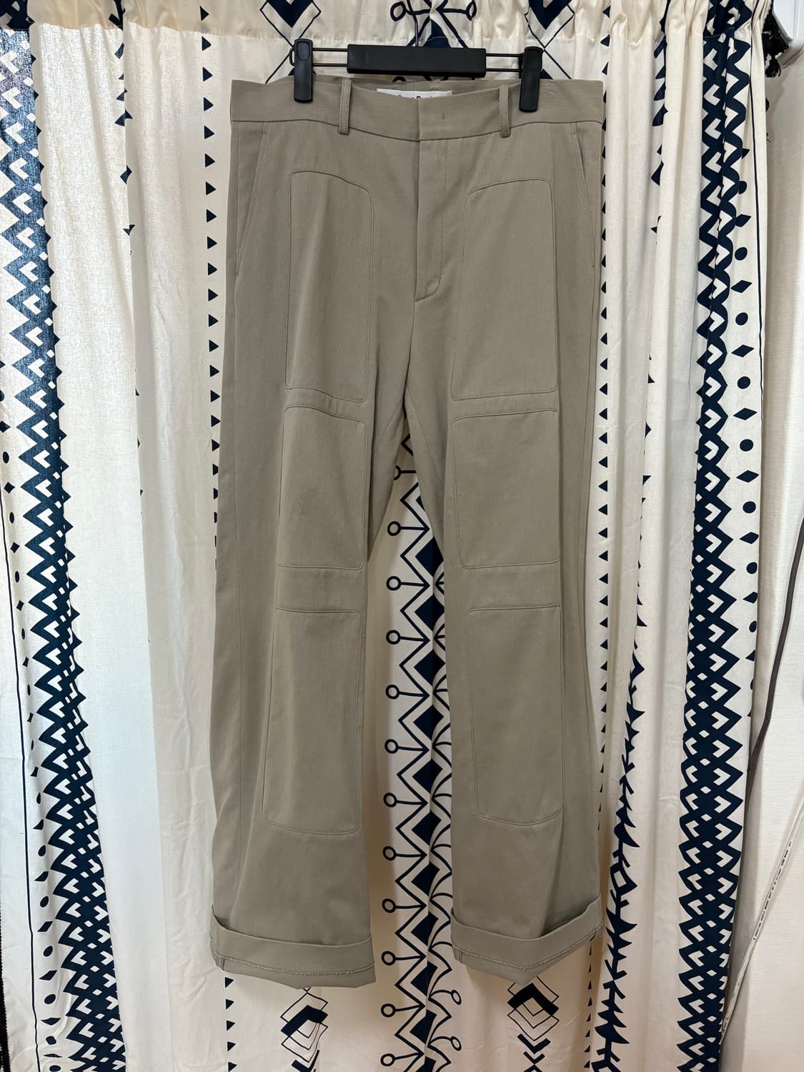 OPEN YY / 토프 스퀘어 리버스 패치 슬랙스 상품이미지3