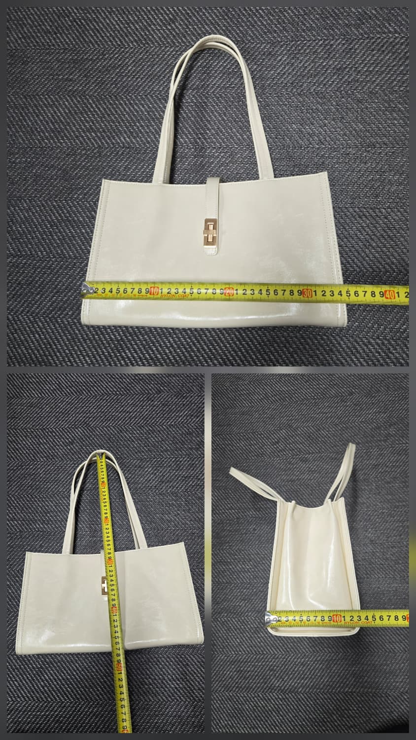 엠제이드 클래식 마틸다 L 아이보리 숄더백 상품이미지9