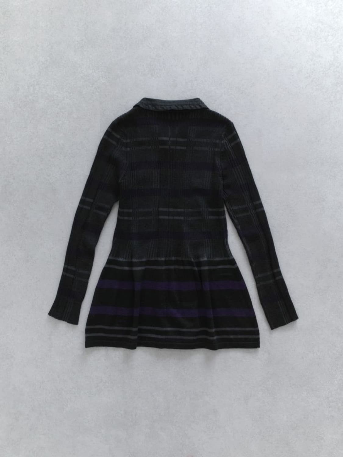 check shirring flare cardigan 상품이미지3