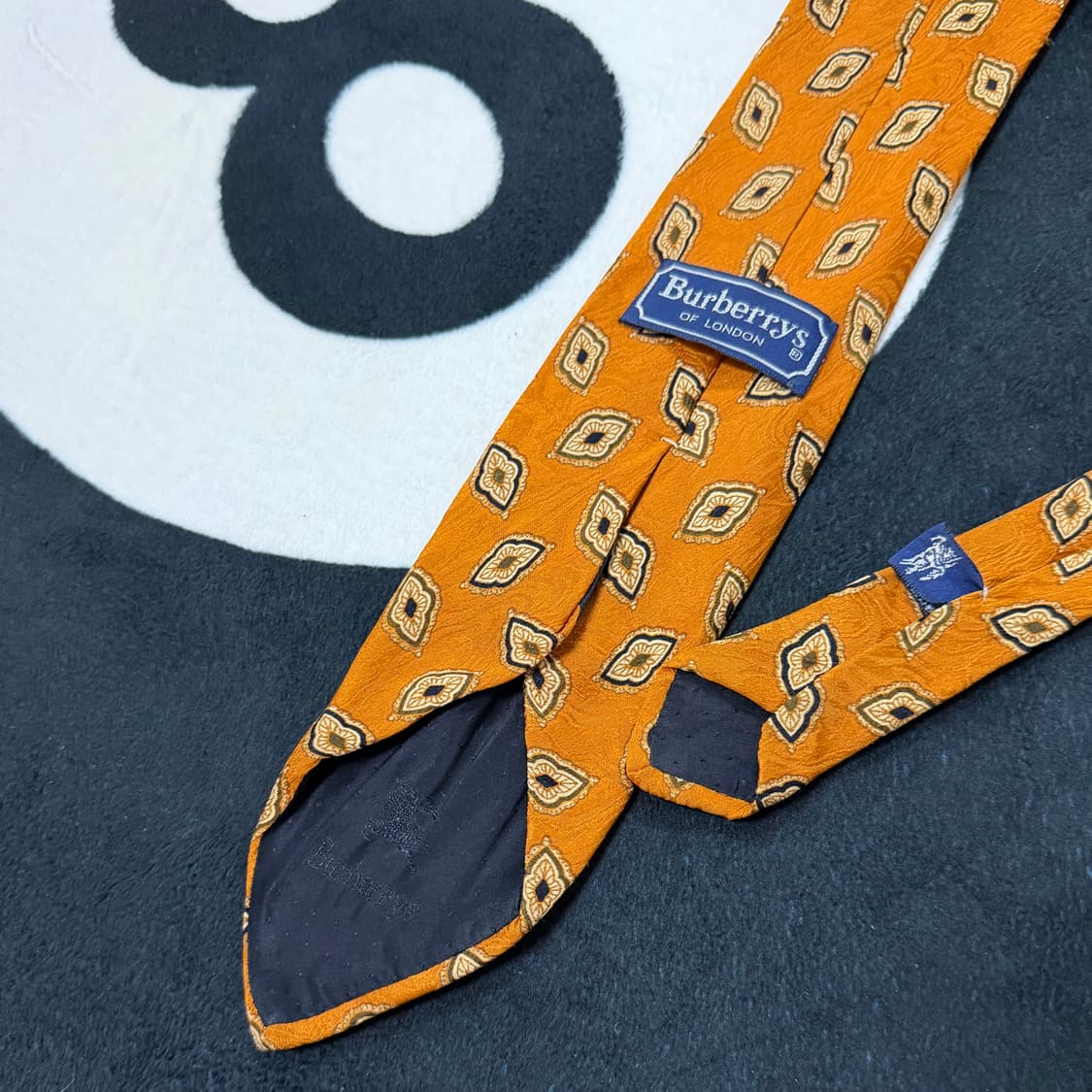 버버리 빈티지 실크 넥타이 (Orange) 상품이미지3