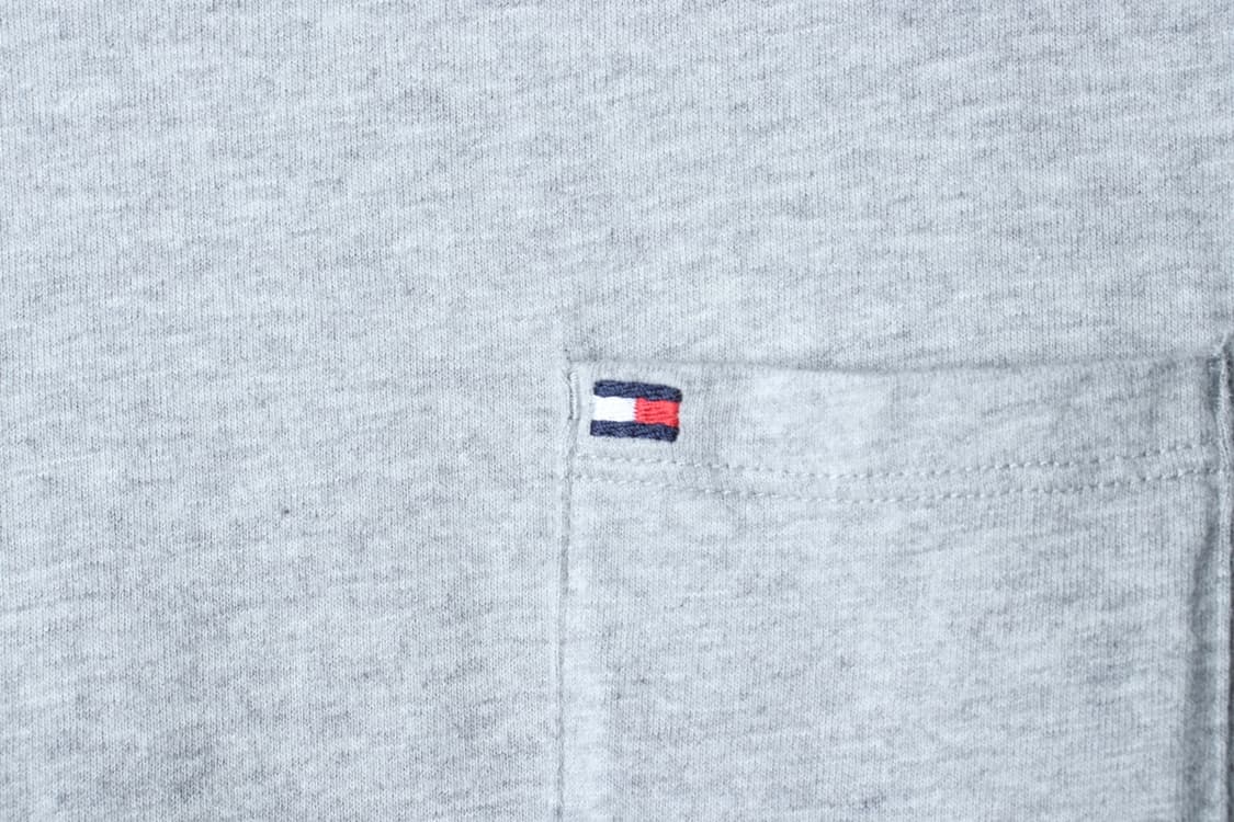 (L-XL) 타미힐피거 반팔 티셔츠 포켓 그레이 올드스쿨-H30131 상품이미지5