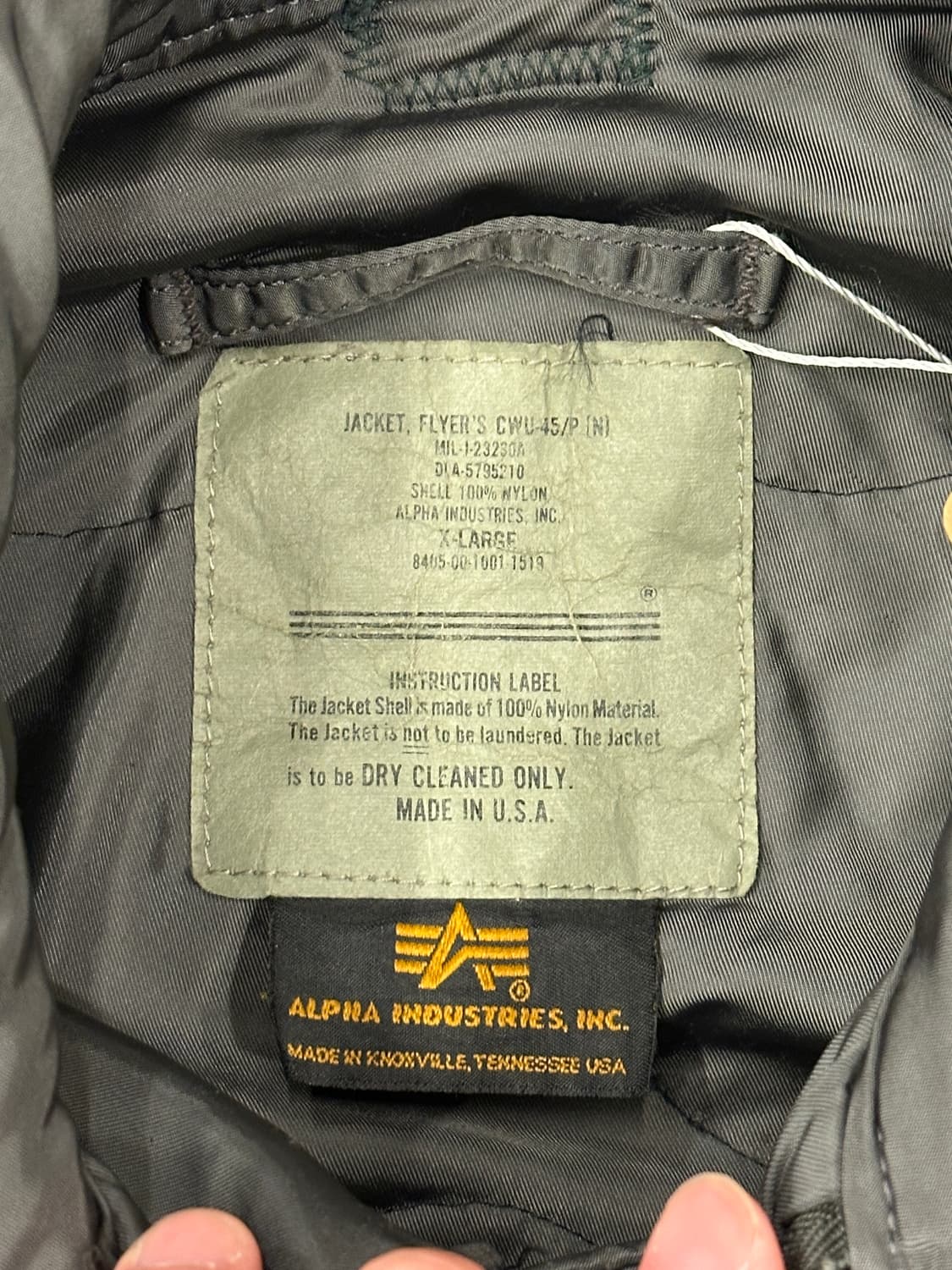 80s Alpha Industries 알파인더스트리 CWU 45 XL 상품이미지4