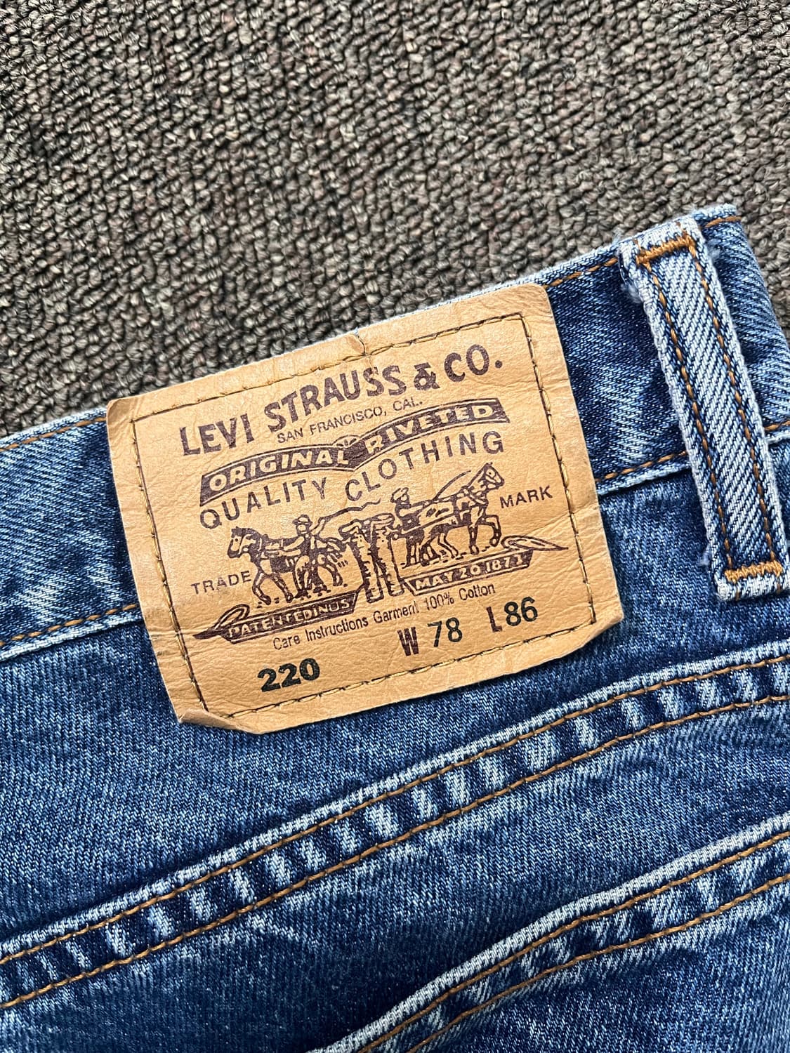 Levis 220 오렌지탭 데님 팬츠 상품이미지2