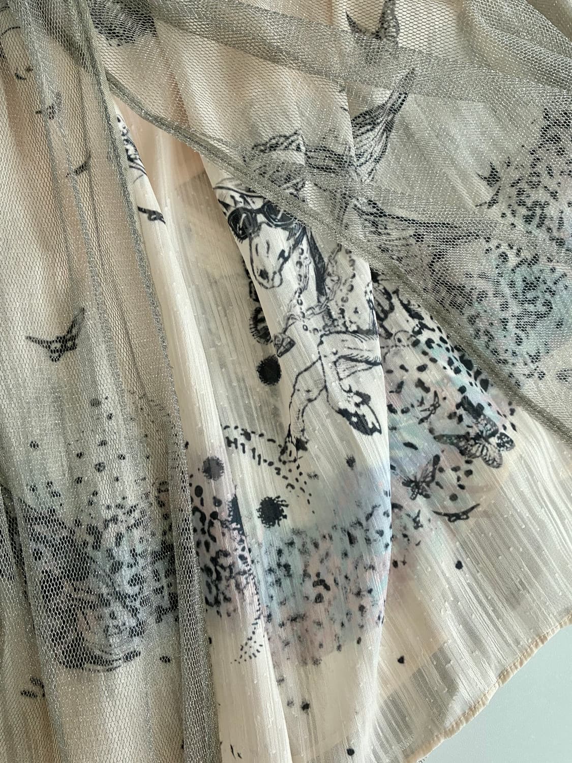 64-94) 한섬 타임 TIME 21SS 튤 레이어 스커트 상품이미지8