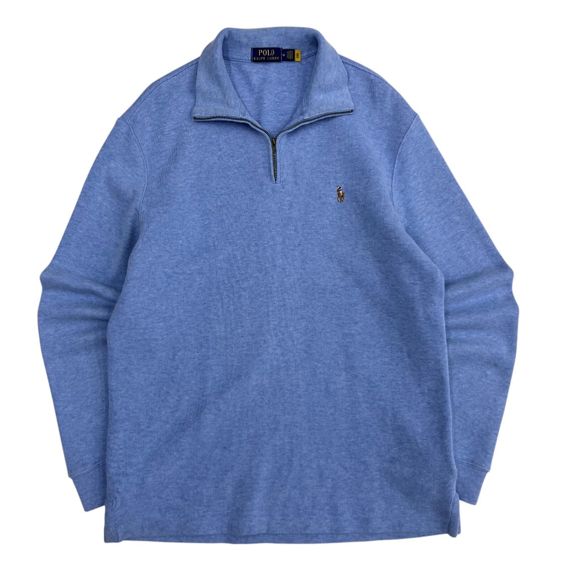 폴로 랄프로렌 옥스포드 스카이블루 반집업 니트 M 상품이미지2