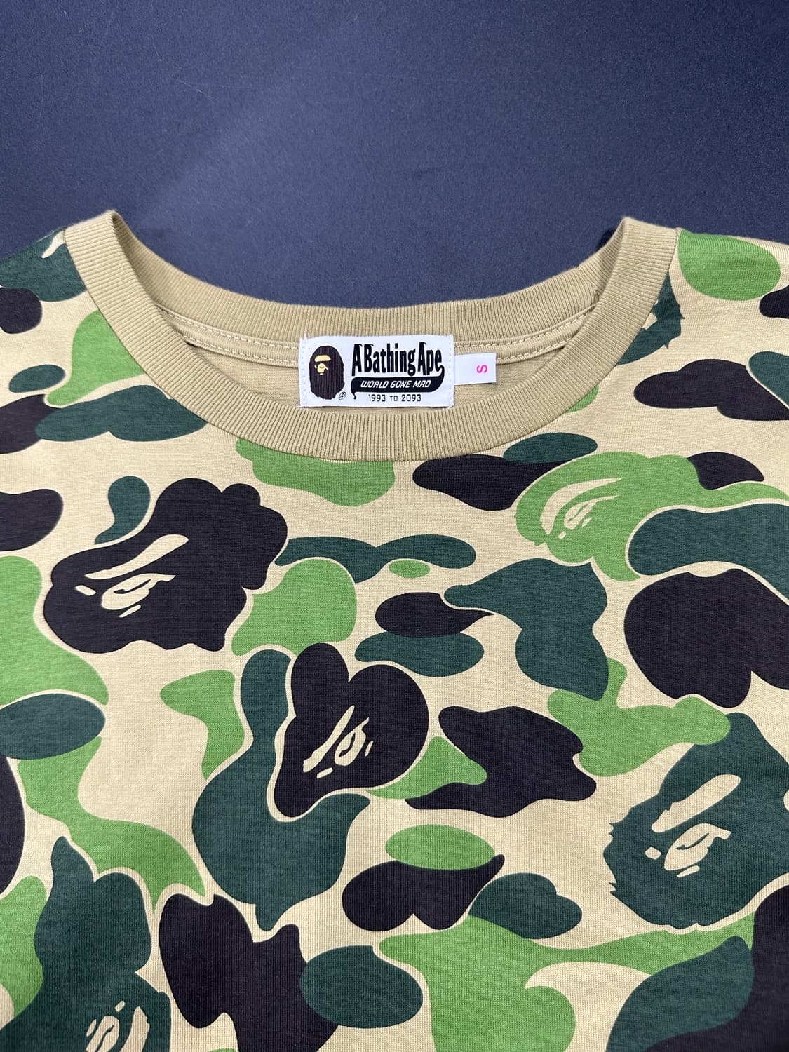 베이프 ABC 그린 카모 긴팔 롱슬리브  상품이미지5