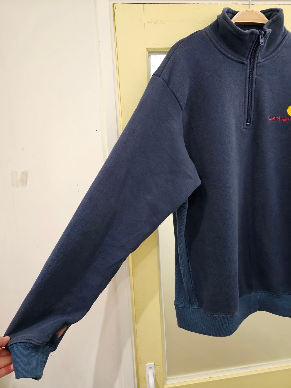 Carhartt WIP 네이비 하프집업 스웻셔츠 상품이미지6