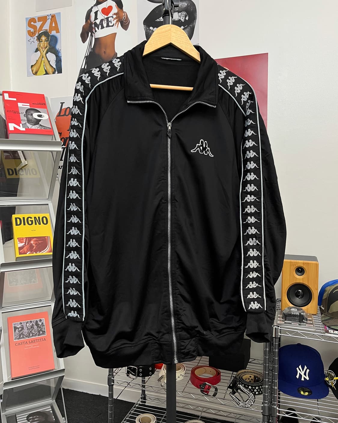 카파 00s 사이드라인 블랙 트랙탑 져지 상품이미지5