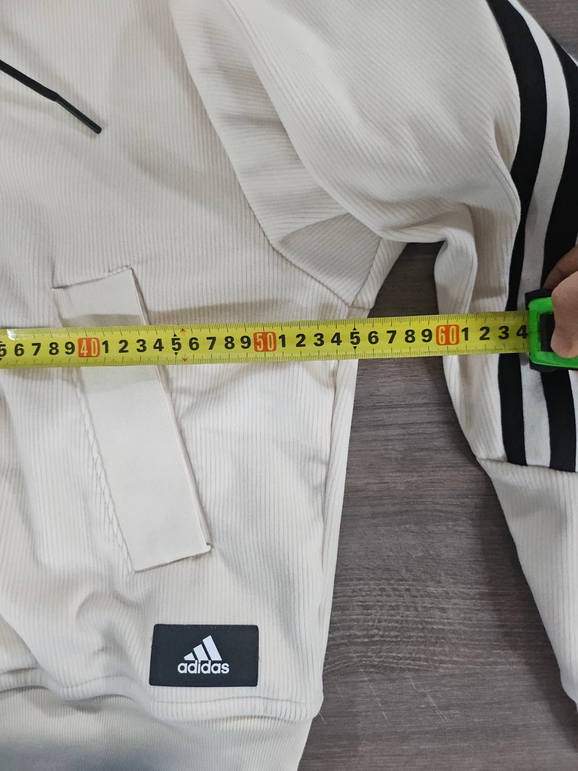 아디다스 코듀로이 아이보리 후드집업 XL 남여공용 상품이미지8