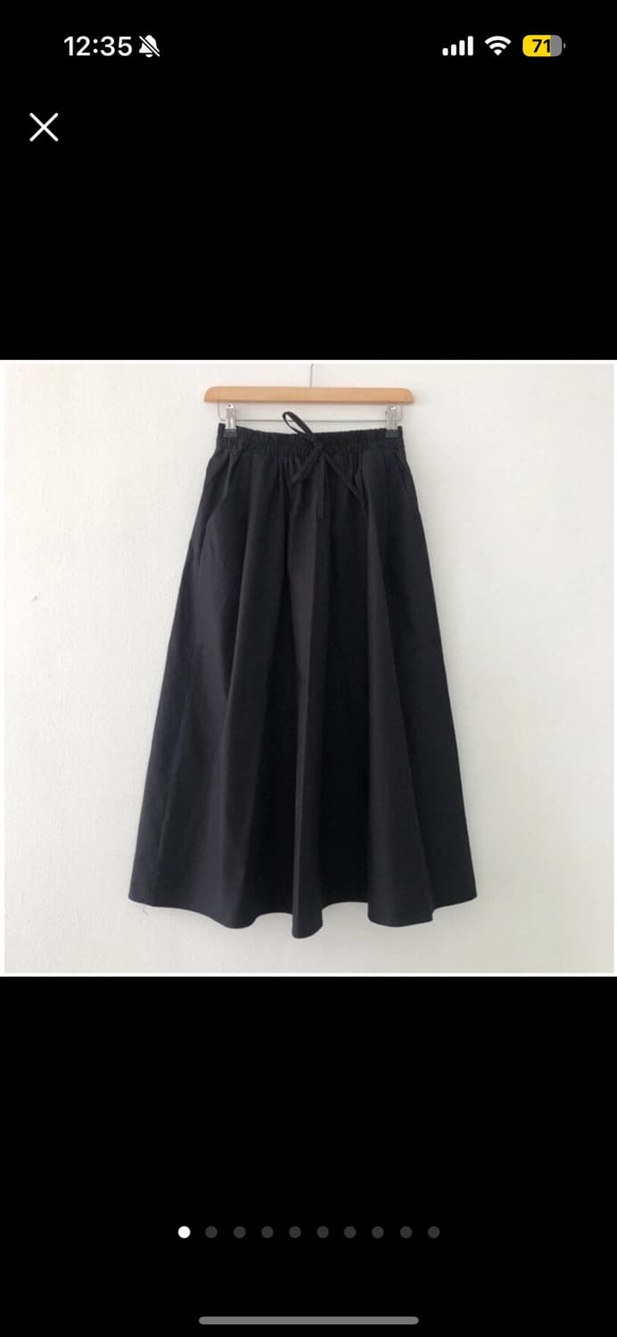 유일마켓 eueel 하우스 스커트 블랙 상품이미지1