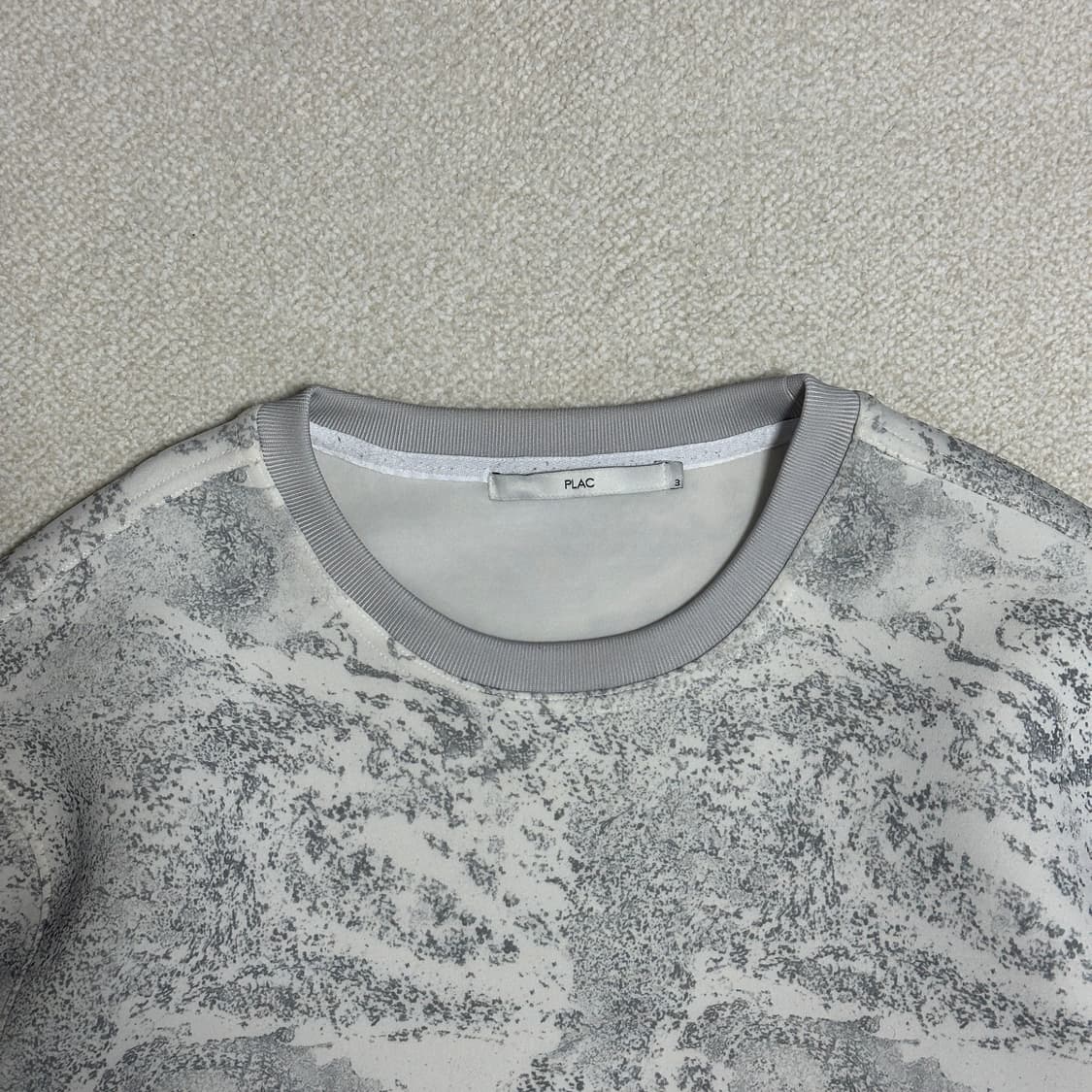 플랙 패턴 프린팅 맨투맨 상품이미지5