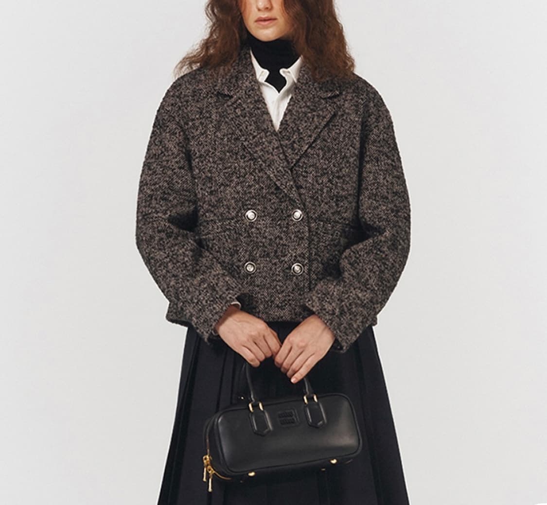 (S)던스트 23FW 볼륨 트위드 자켓 민트급 상품이미지1