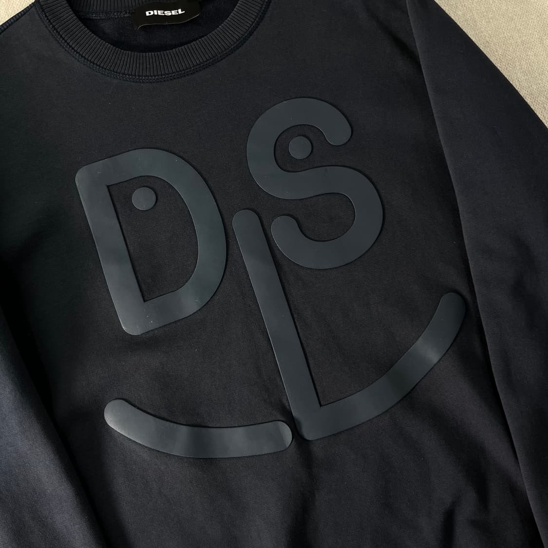 100 디젤 DS로고 네이비 맨투맨 상품이미지2