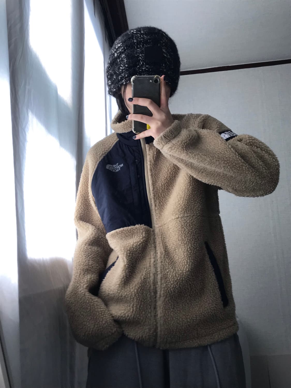 노페 베이지 후리스 상품이미지1