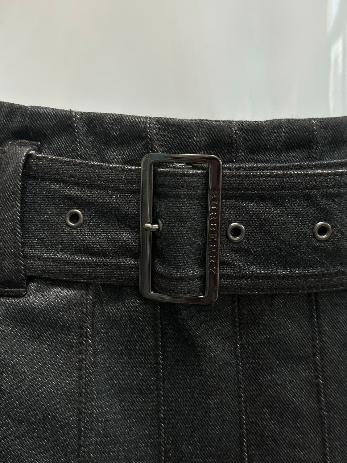 버버리 블루라벨 데님 핀턱 플리츠 스커트 상품이미지7