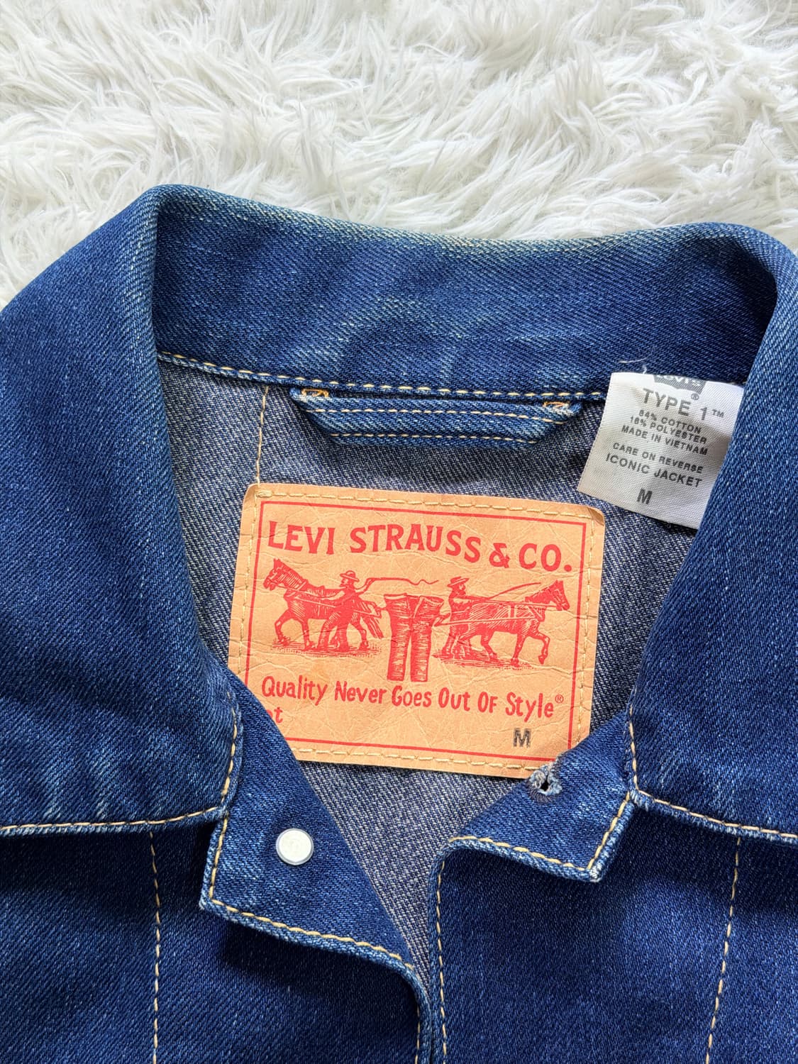 Levi's Type 1 TM 아이코닉 데님 자켓 (M사이즈) 상품이미지4